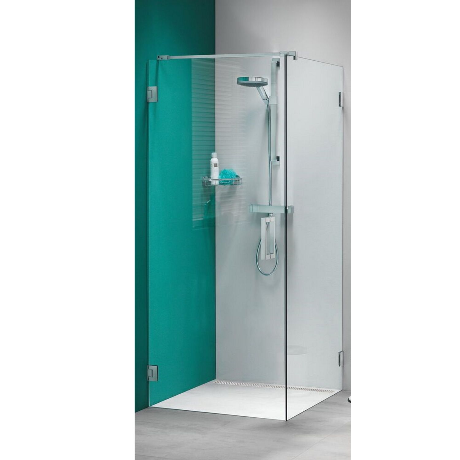 Douchecabine by Sealskin &apos;I AM&apos; 90x90 cm Chroom/Zilver Helder glas + Antikalk