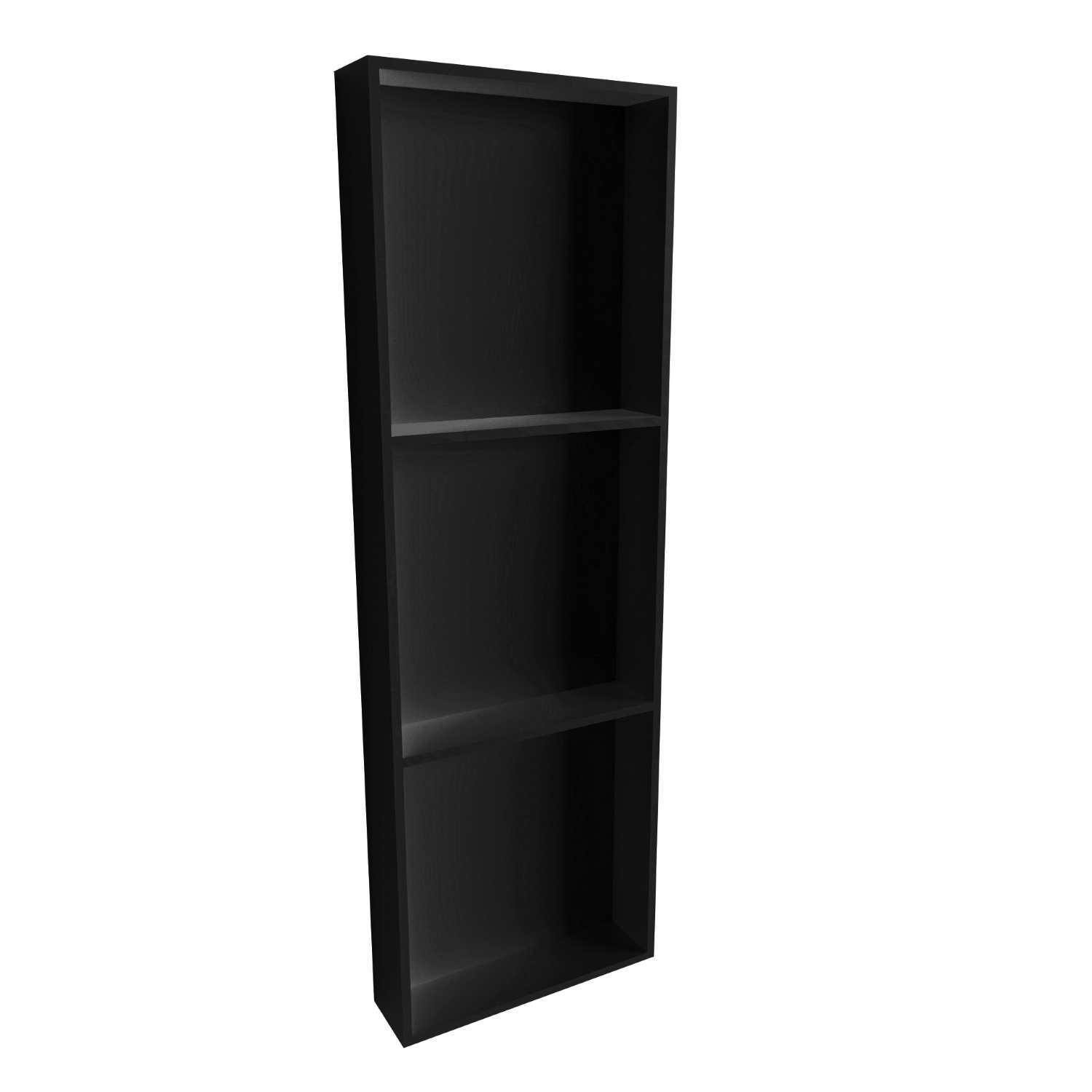 In Of Opbouwnis BWS 89.5x29.5x8 cm met 3 Schappen Mat Zwart