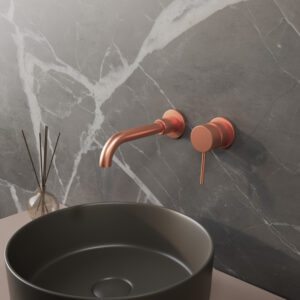 BWS Wastafelkraan Inbouw | Colorato | Incl.Inbouwdeel | Geborsteld Koper