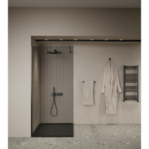 Inloopdouche BWS Elonpa Helder Glas 70x200cm Zwart