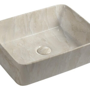 Keramische Opbouw Waskom Sapho Dalma 48x38 cm Beige