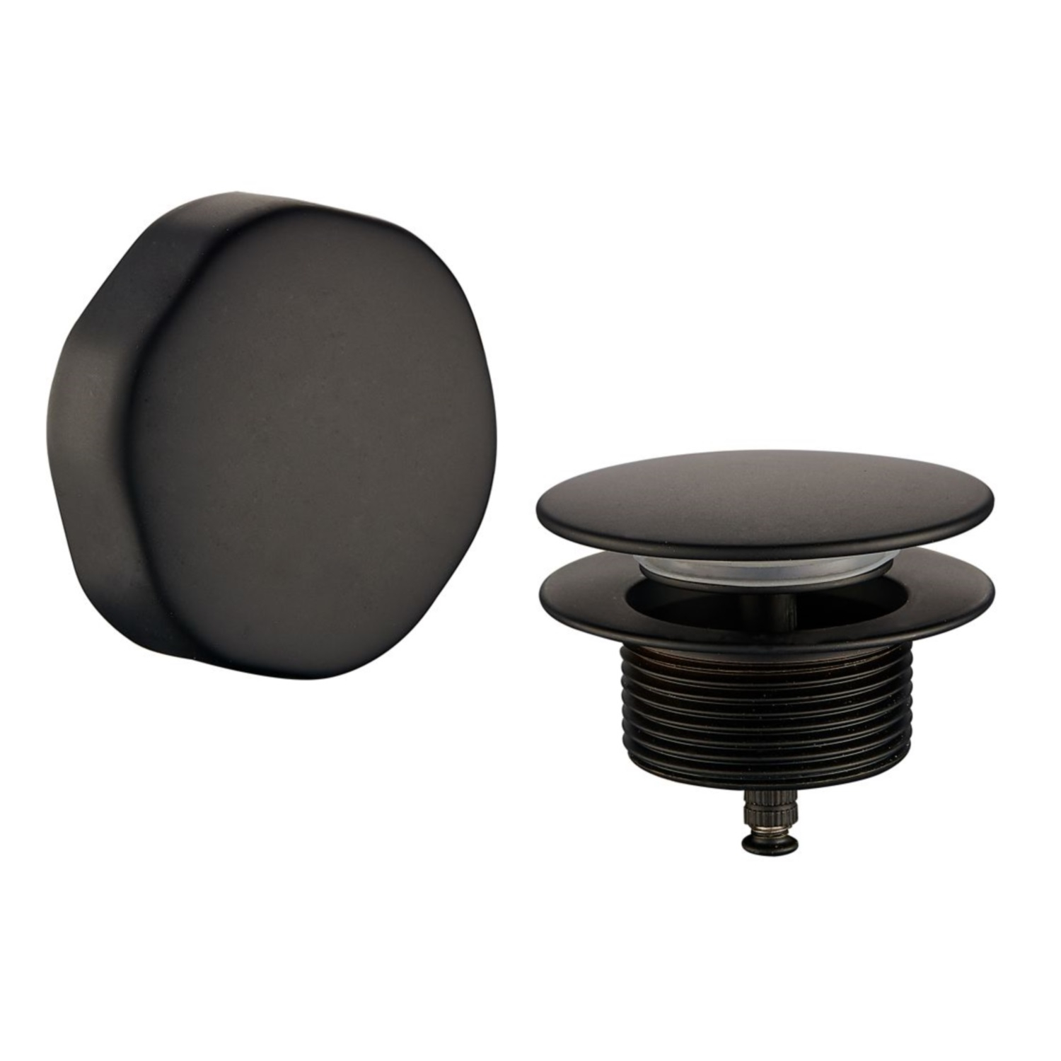 Knop/plug Badoverloop Wiesbaden Mat Zwart