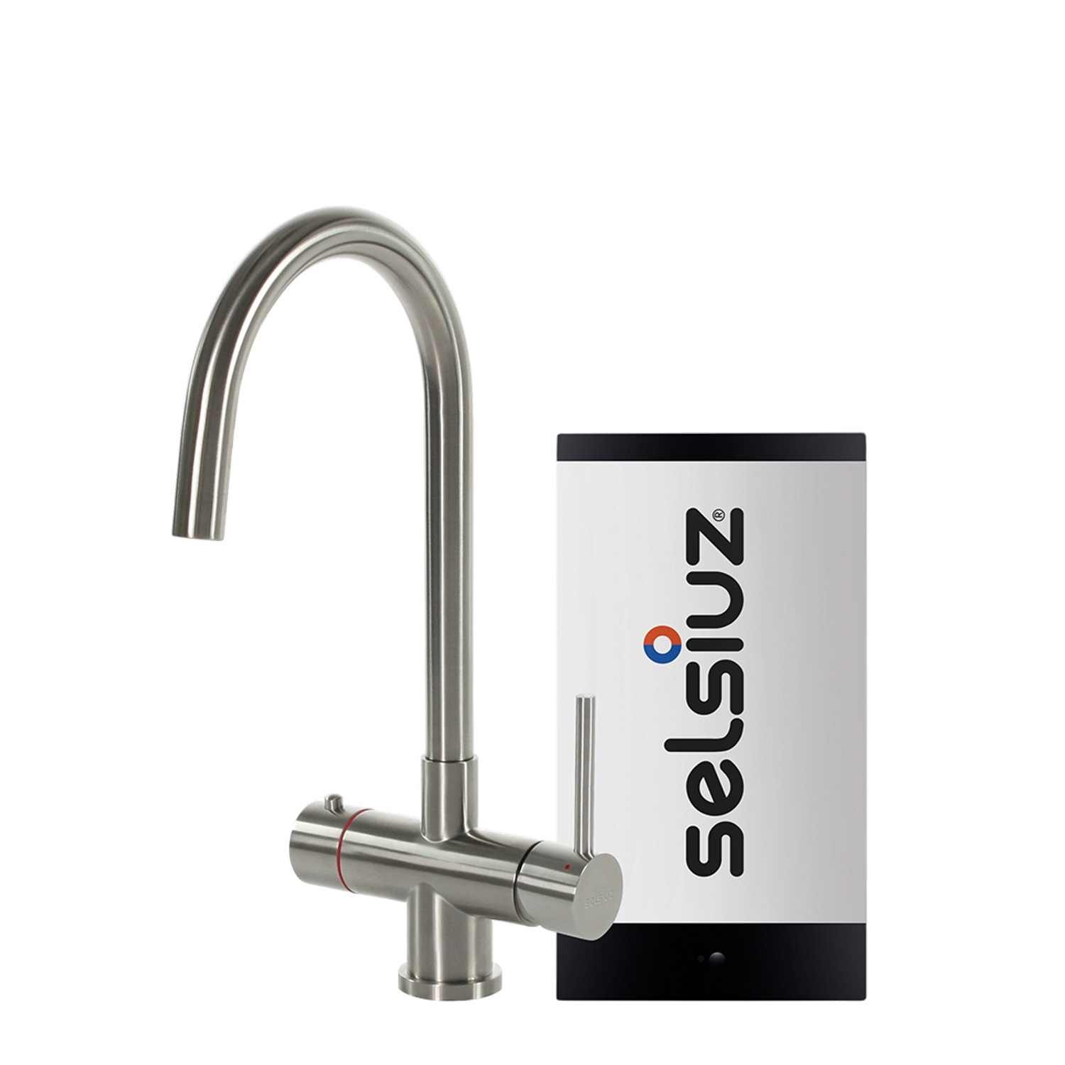 Kokendwaterkraan Selsiuz Steel Rond Copper Inclusief Combi Extra Boiler