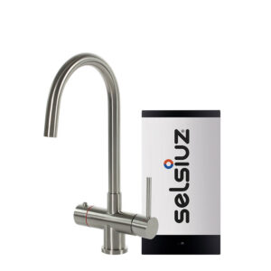 Kokendwaterkraan Selsiuz Steel Rond Inclusief Boiler (Keuze uit 3 boilers en 4 kleuren)