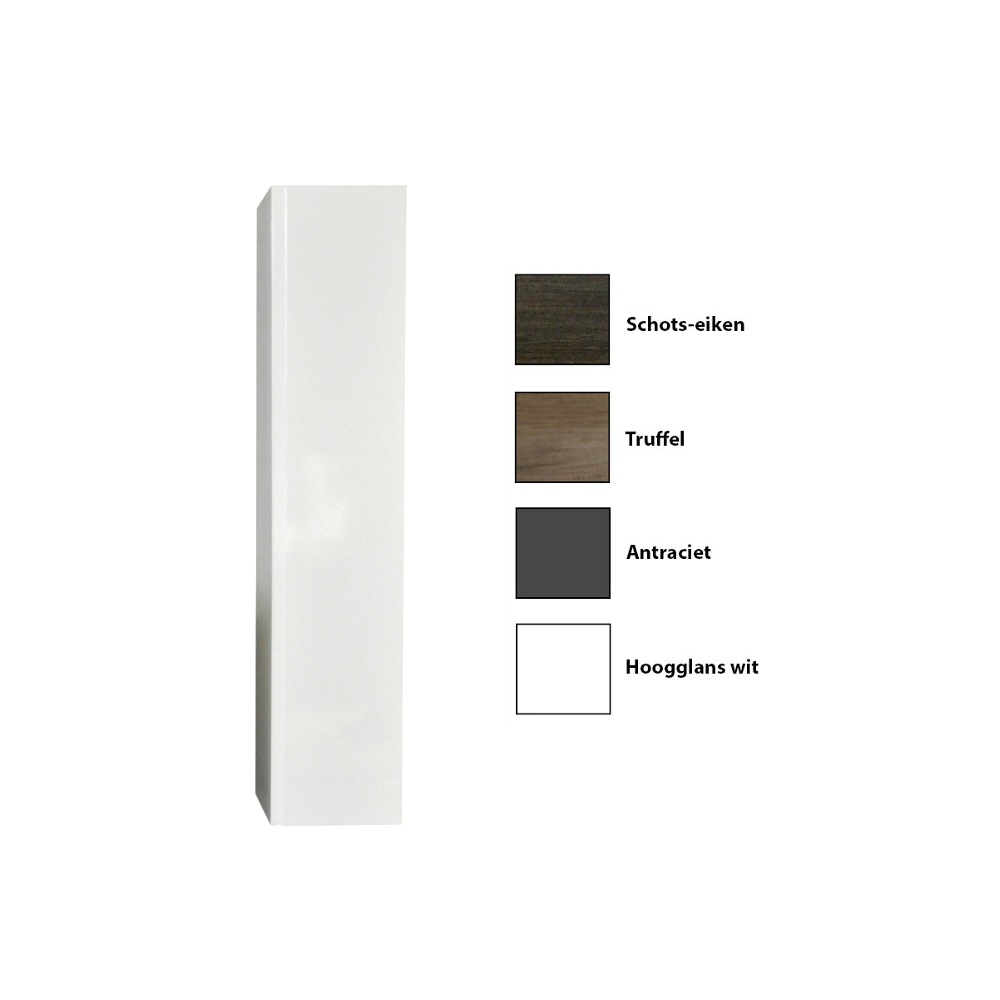 Kolomkast Sanicare 1 Soft-Closing Deur Greeploos 160x33,5x32 cm Truffel