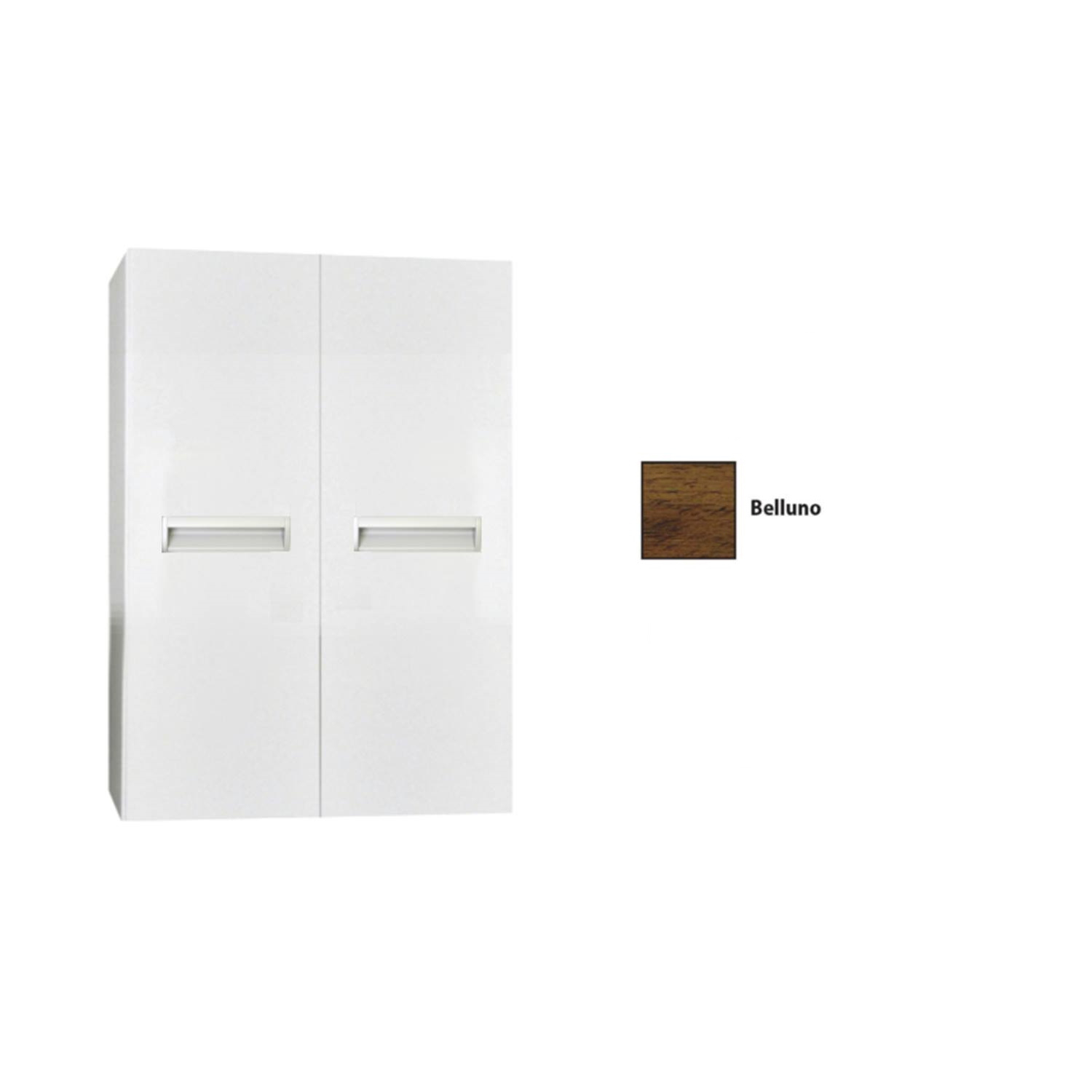 Kolomkast Sanicare Q2/Q3/Q8 2-Deurs Soft-Closing 90x67x32 cm Belluno