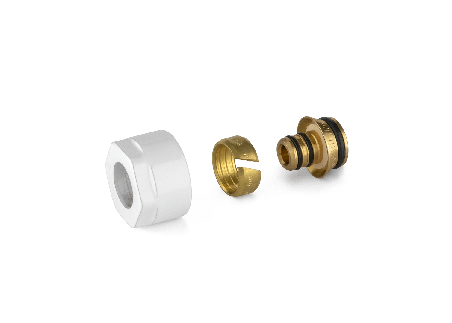 Koppelingen Meerlagenbuis Plieger Valvola 3/4" 16 mm Wit
