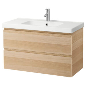 Badmeubelset Wiesbaden Vision Oak 100x46x53 cm