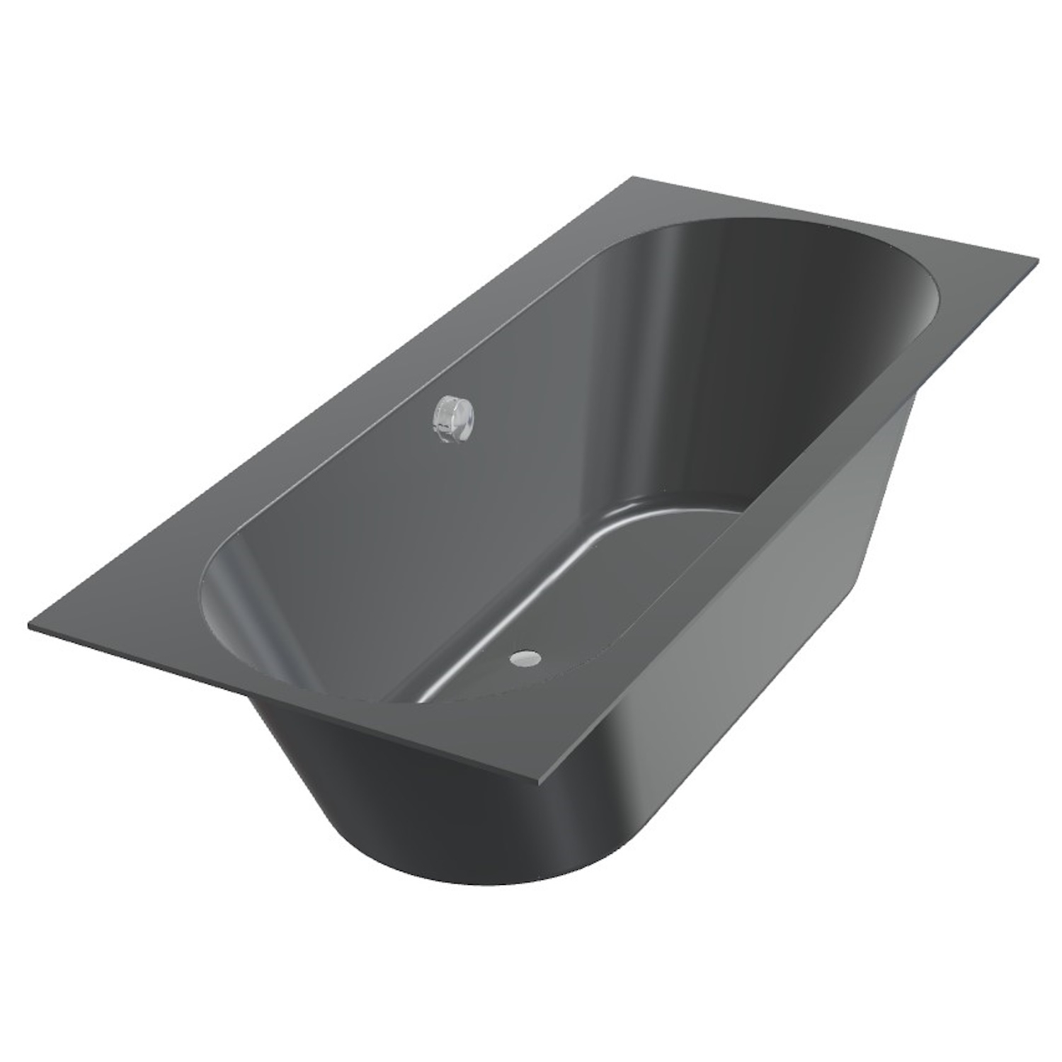 Ligbad Beterbad Xenz Madeira 180x80 cm Inclusief Badpoten Ebony