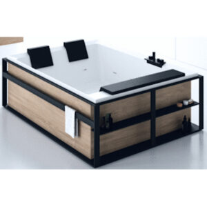 Ligbad Novellini Dual Met Frame 190x140 cm Mat Wit