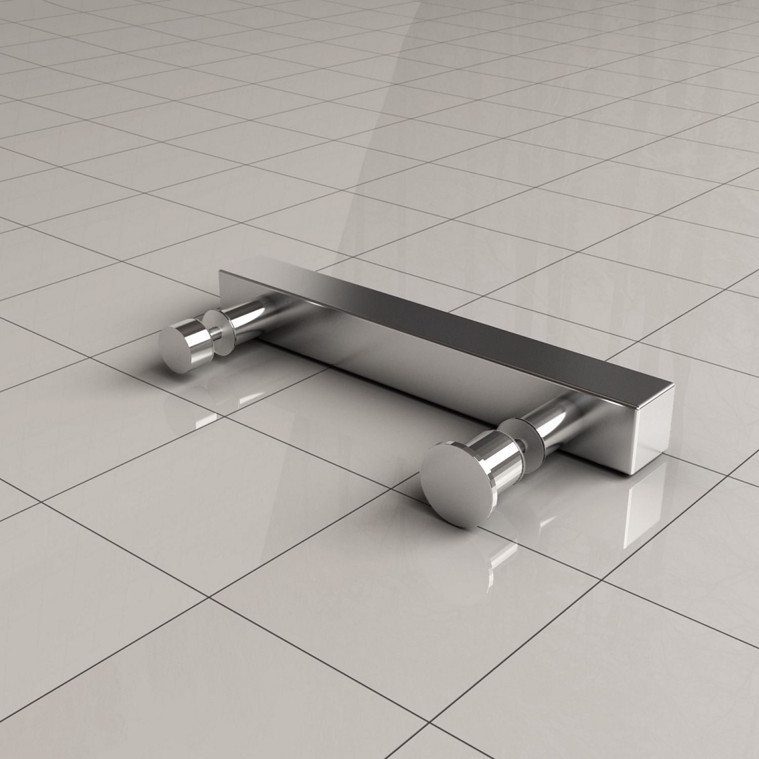 Losse Deurgreep Wiesbaden Type 7 19,5 cm Chroom