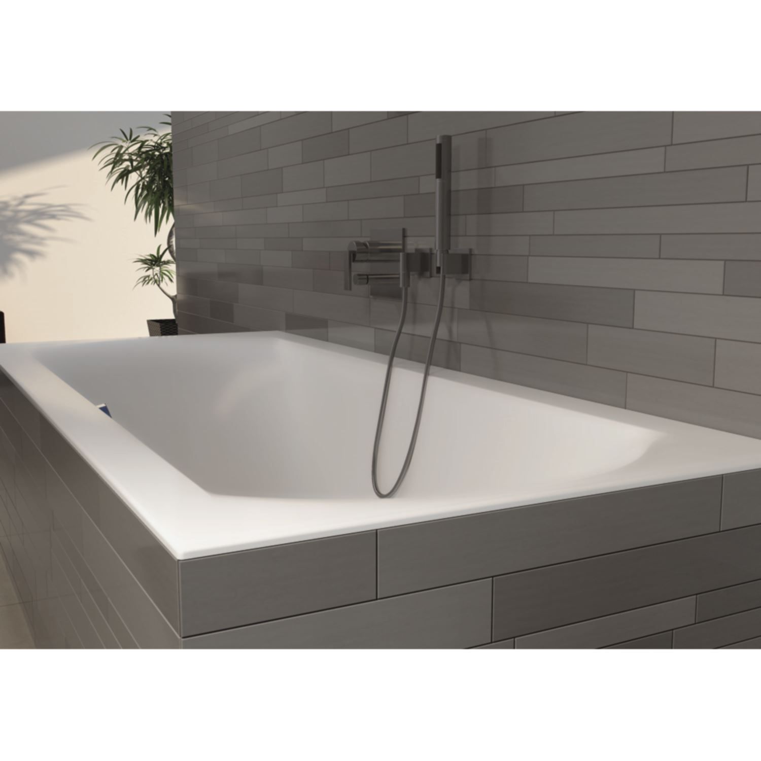 Ligbad Riho Linares 190x90 Velvet White (Mat wit)