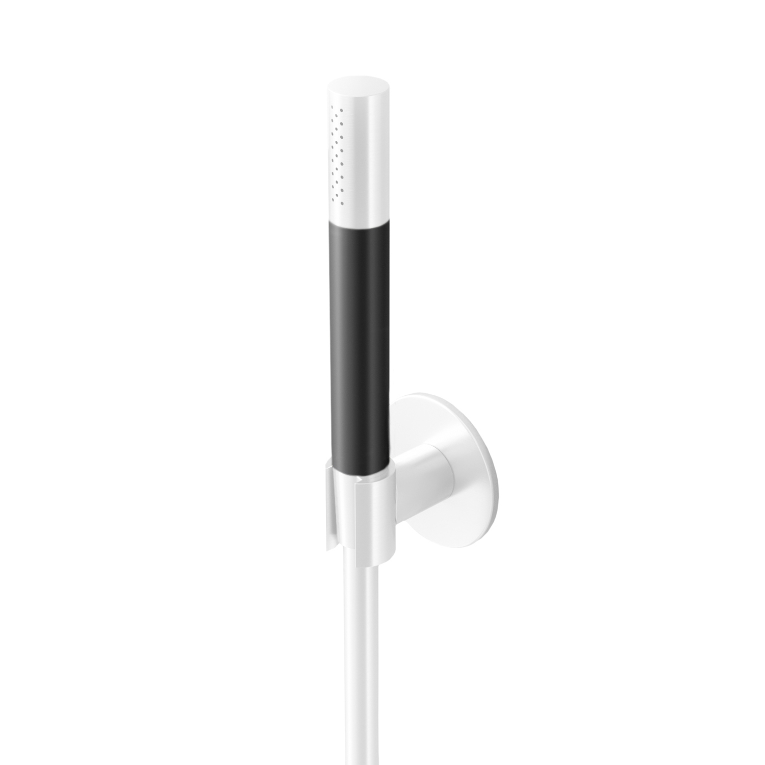 Staafhanddouche Hotbath Cobber Met Doucheslang En Wandsteun Aansluiting Mat Wit