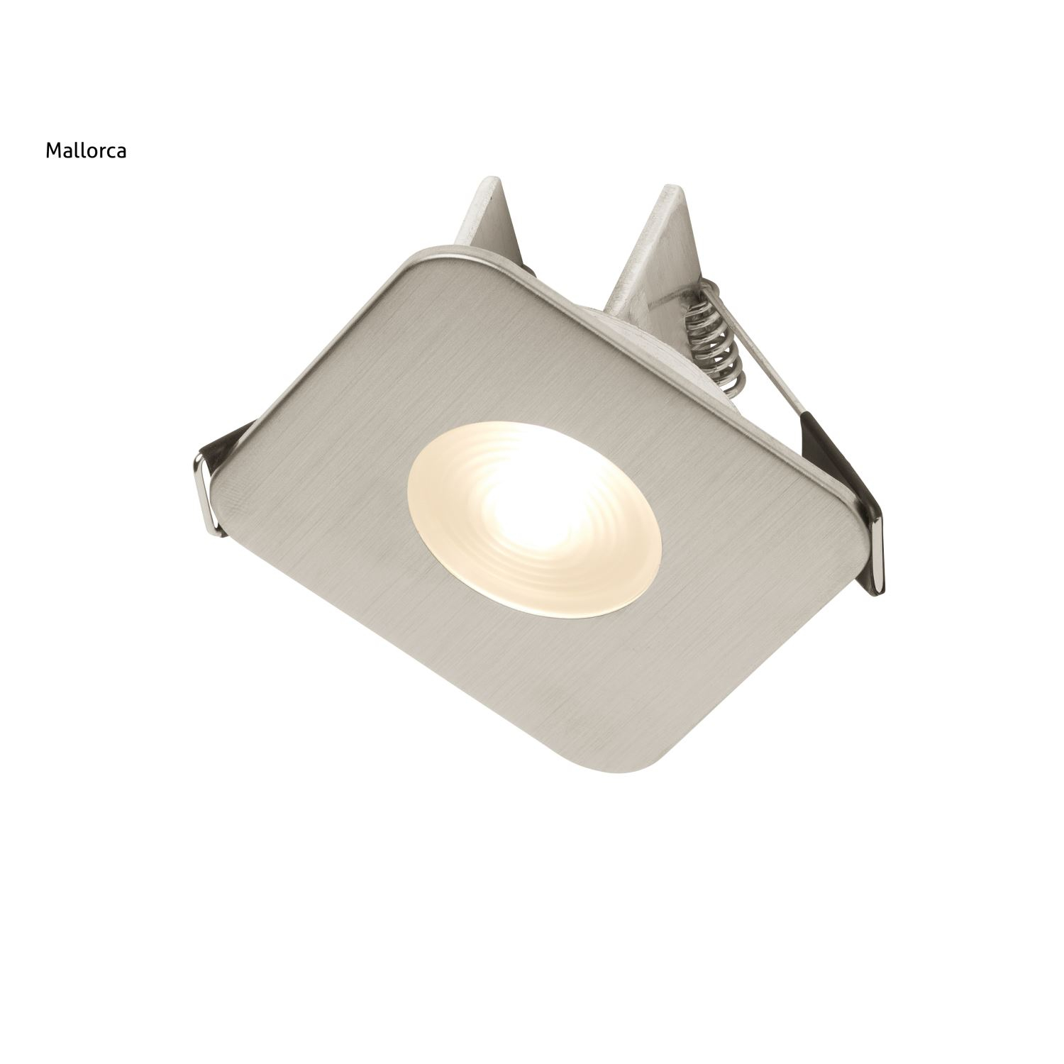 Inbouwspot Häsler Mallorca Incl. Fase Aansnijding Dimbaar 6,8 cm 4 Watt Warm Wit RVS Set 3x