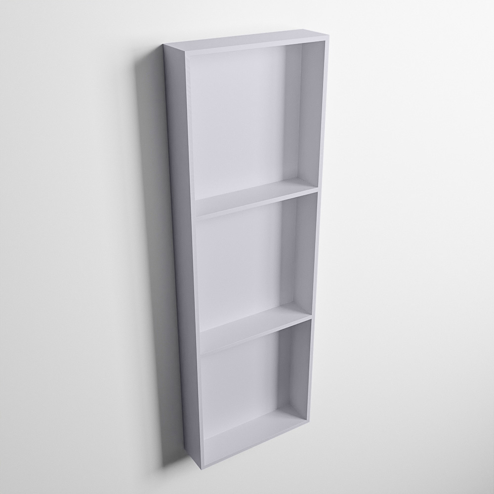 MONDIAZ EASY Nis 89,5x29,5cm in solid surface kleur Cale | Cale. 3 vakken geschikt voor in- of opbouw
