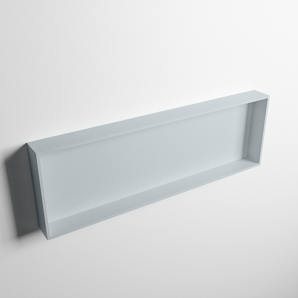 MONDIAZ EASY Nis 89,5x29,5cm in solid surface kleur Clay | Clay. 1 vak geschikt voor in- of opbouw