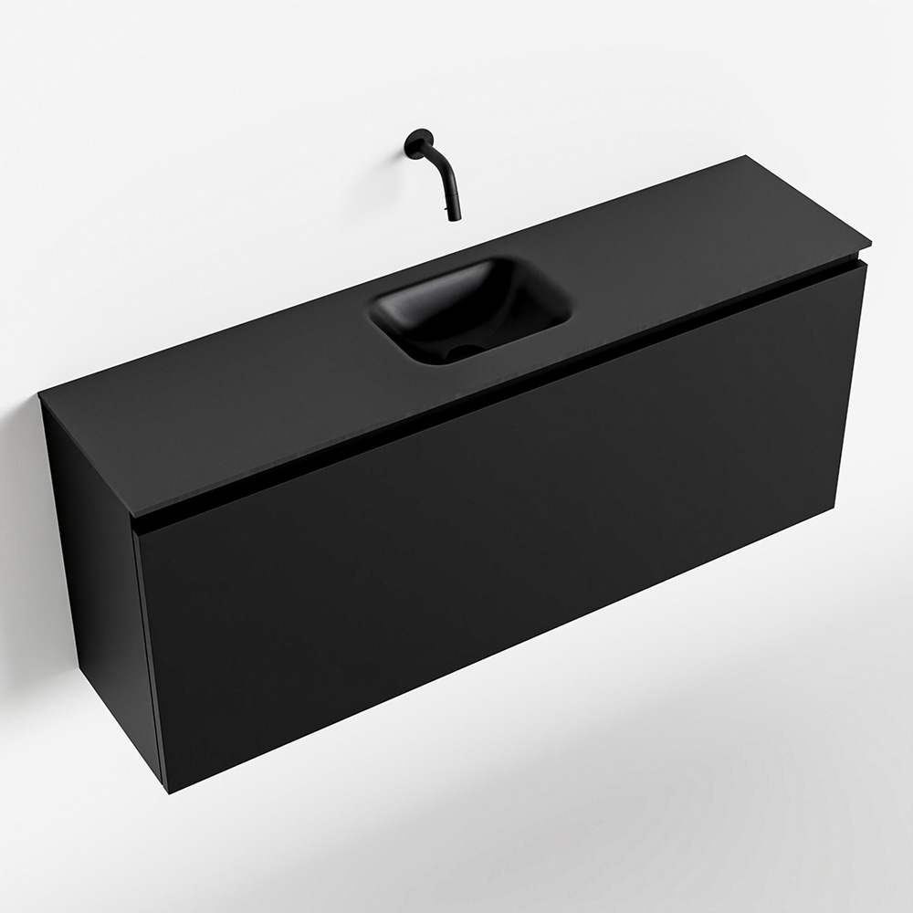 MONDIAZ OLAN 120cm toiletmeubel urban. LEX wastafel urban midden geen kraangat