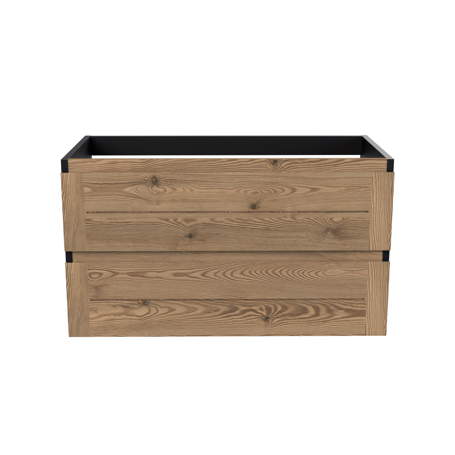 Onderkast Arcqua Nature 90 cm Eiken Mat Zwart