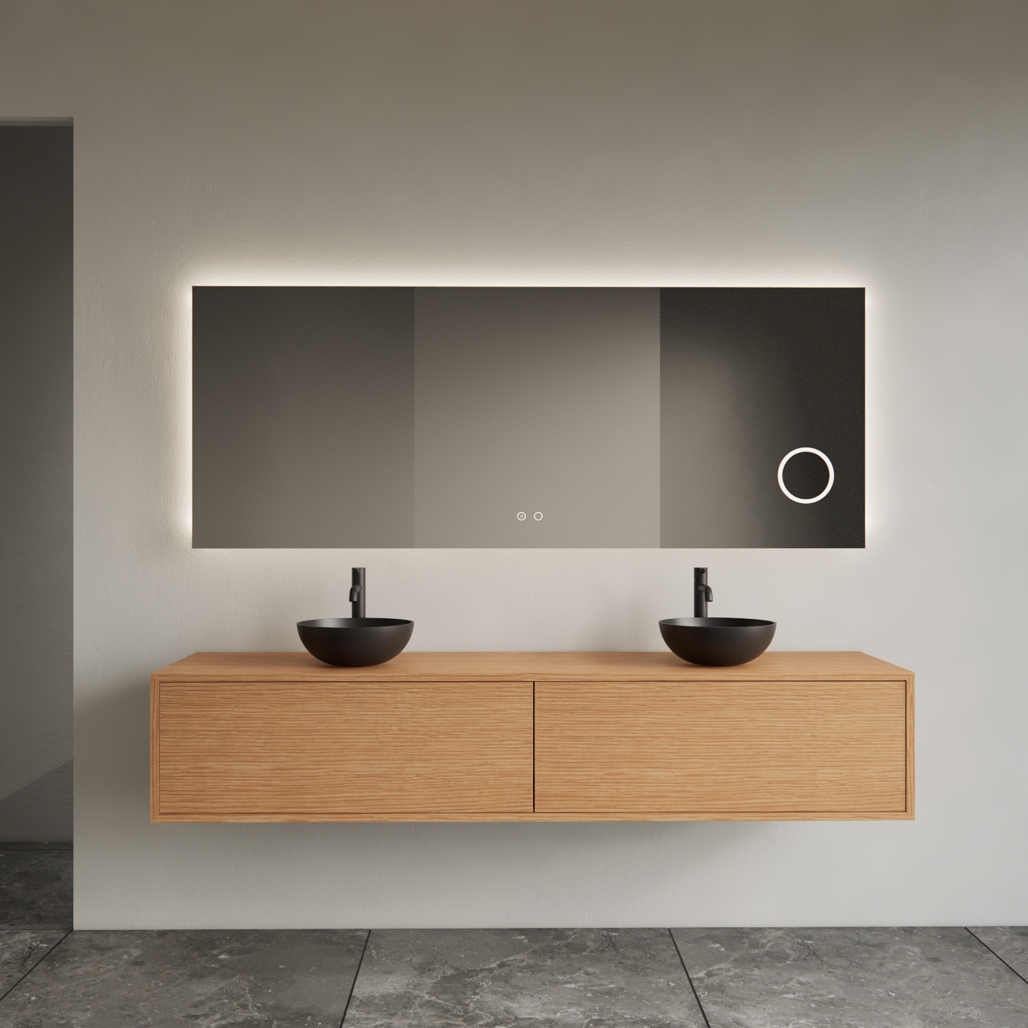 Onderkast Gliss Design Joa Pure 200 CM 2 Laden Incl.Topplaat