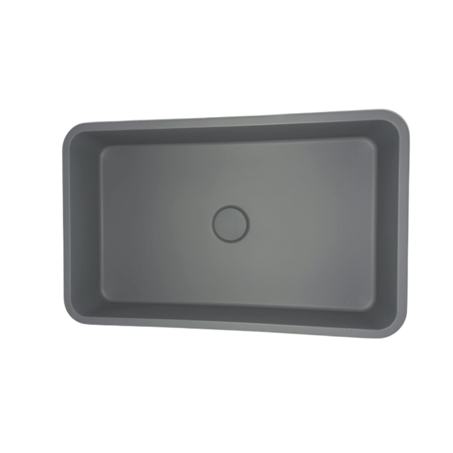 Opbouw Wastafel Sanimex Crystal Beton Rechthoekig Grijs