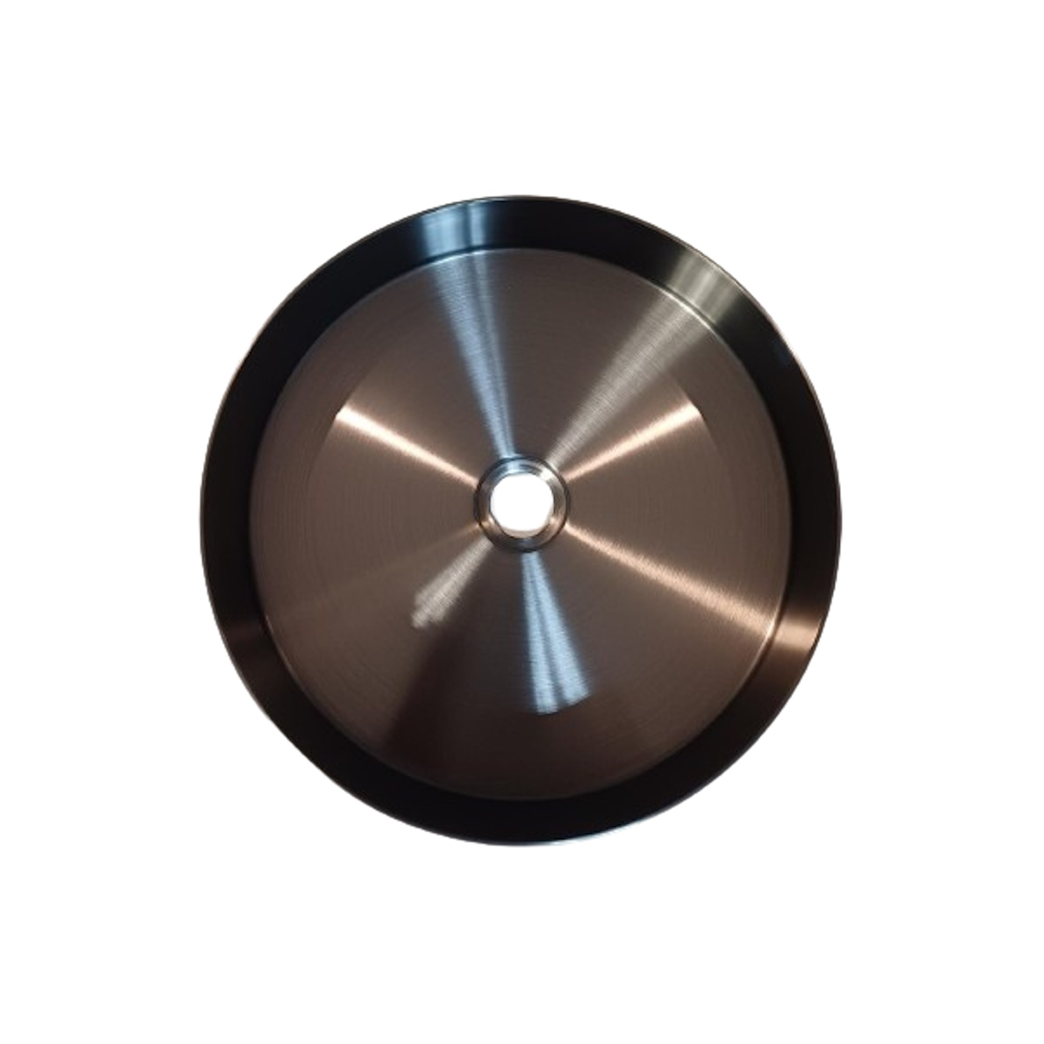 Opbouw Wastafel Sanimex Onyx RVS Rond Gunmetal