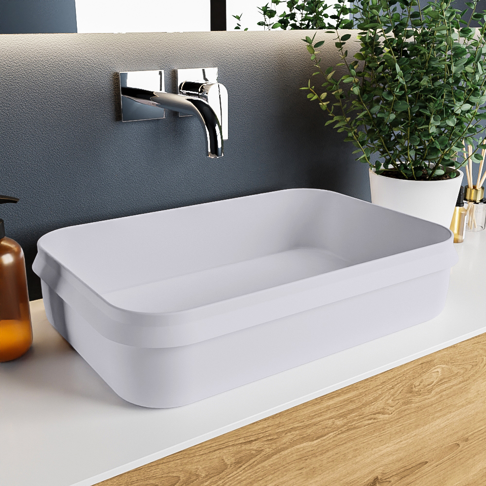 MONDIAZ ARVO Waskom solid surface 55cm kleur Cale / Cale