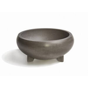 Opzet Wastafel Urbi et Orbi Bulbo Beton 40x18 cm Donker Grijs