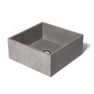 Opzet Wastafel Urbi et Orbi Immissio Beton 39x39x16 cm Ivoor