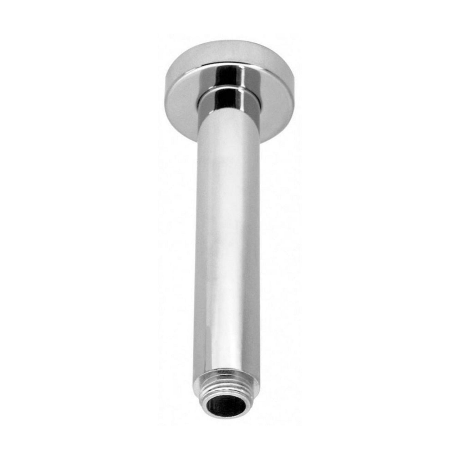 Plafonduitloop Hotbath Mate 15 cm Verzwaard Rond Geborsteld Nikkel