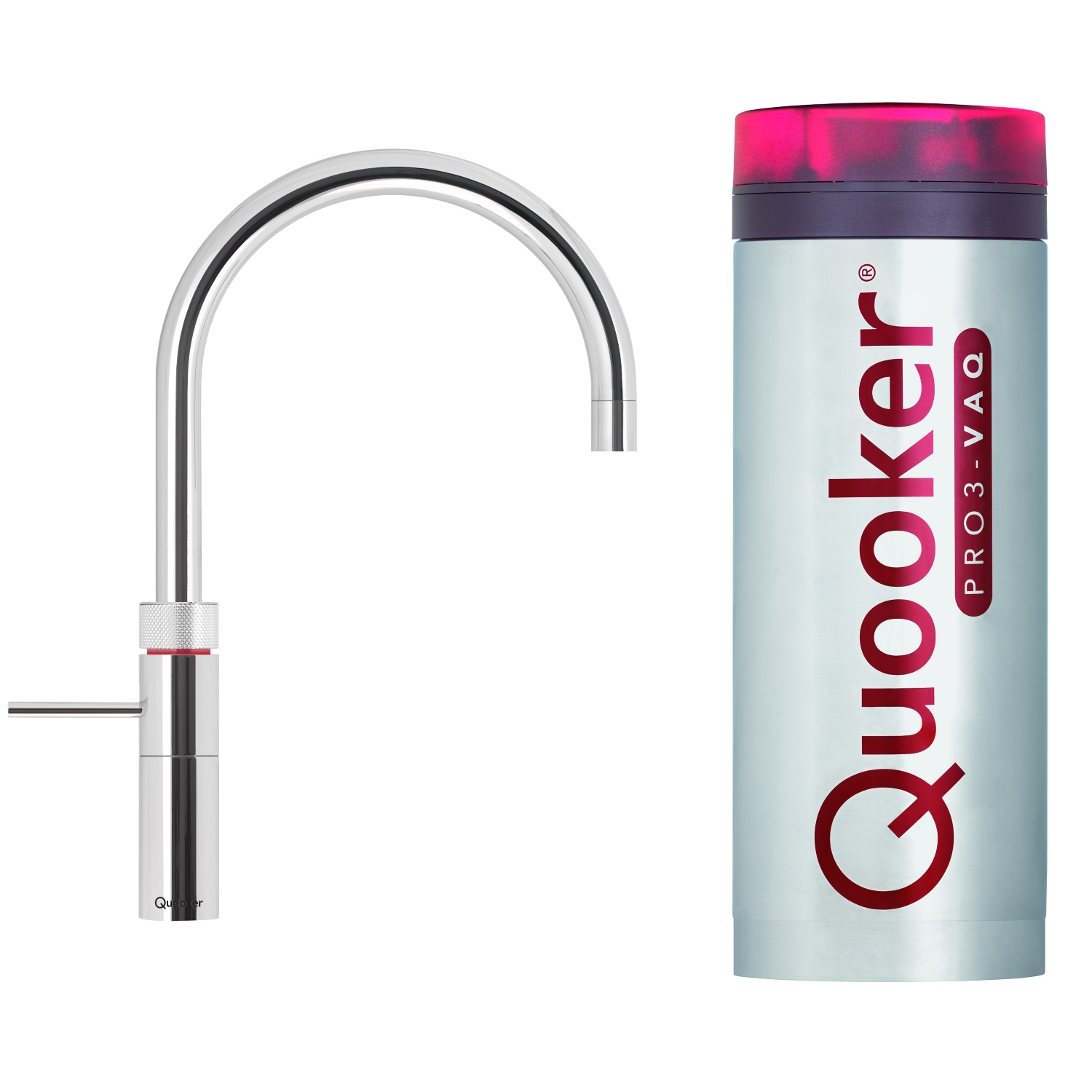 Quooker Fusion Round Mat Zwart met Combi Boiler +