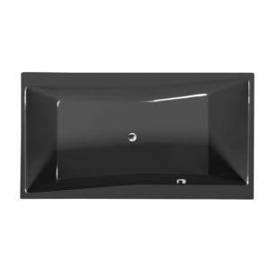 Rechthoekig Ligbad Sapho Quest 180x100x49 cm Grijs