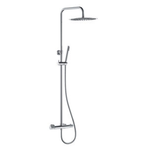 Regendoucheset Opbouw BWS Ridged Opbouw Chroom