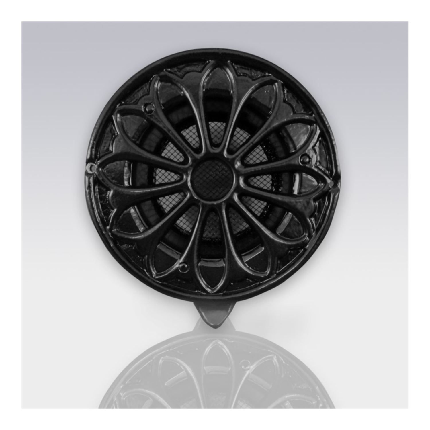 Deurrooster Weckx Retro Rond 18.5 cm Zwart