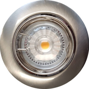 Inbouw Spotlamp Sanimex RVS Look 81x63 mm Inclusief Armatuur en Gu10 4 Watt (5 stuks)