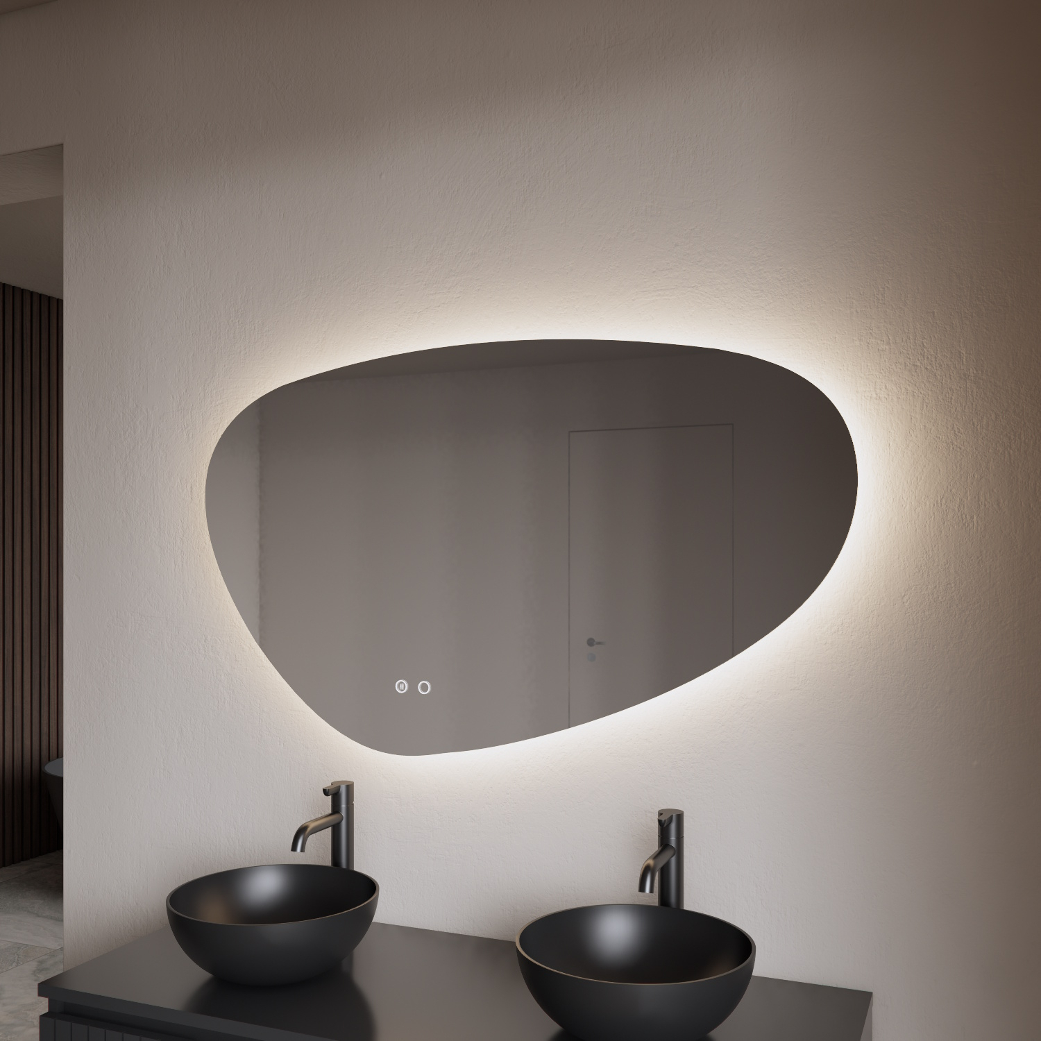 Spiegel BWS Archa Organisch LED Verlichting 140cm