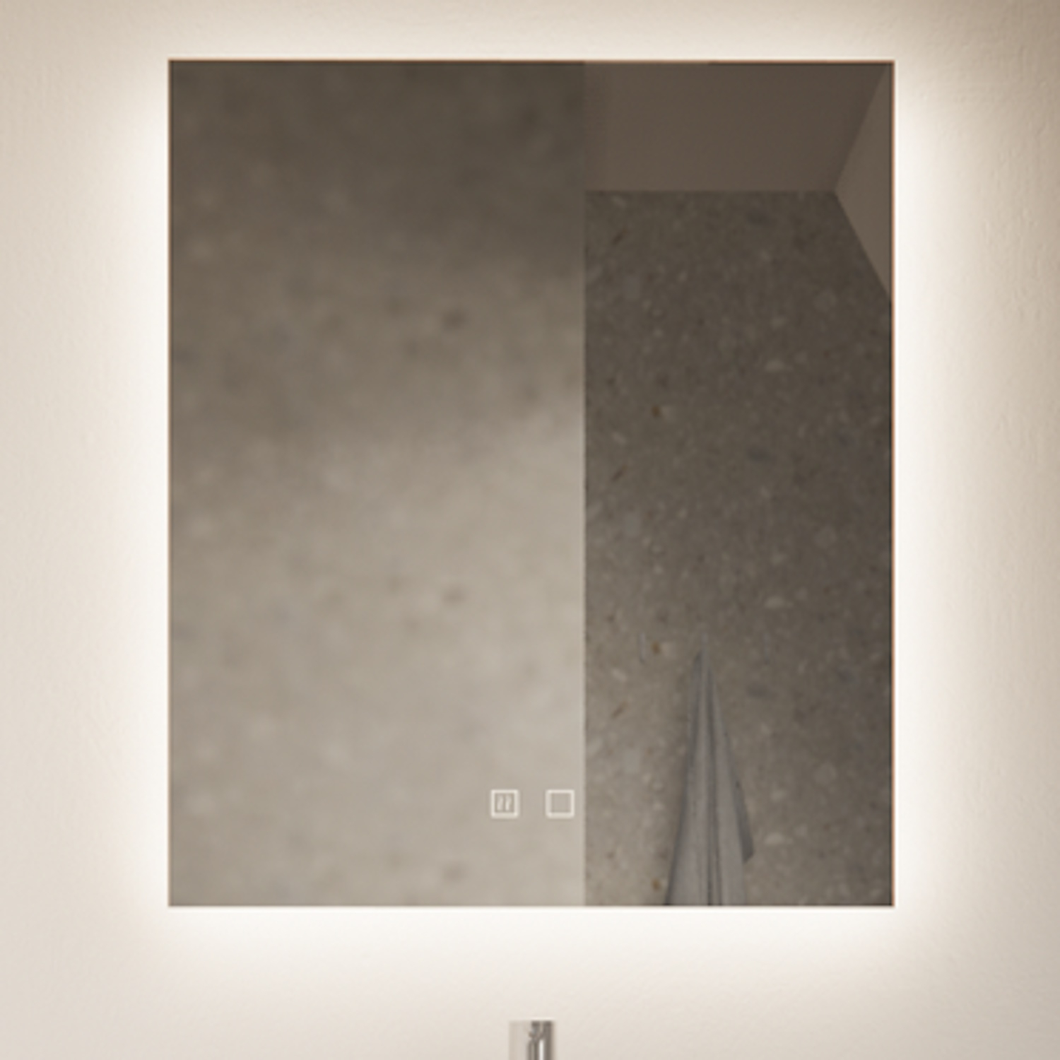 Spiegel Gliss Design Backlight LED Verlichting 60cm En Spiegelverwarming