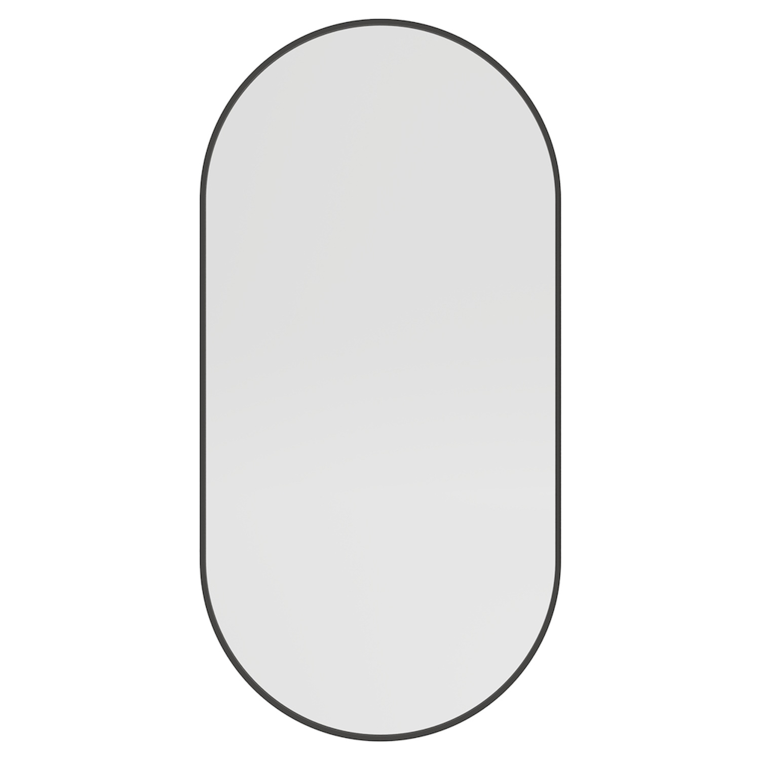 Spiegel Haceka Deco Ovaal 80x40cmMat Zwart