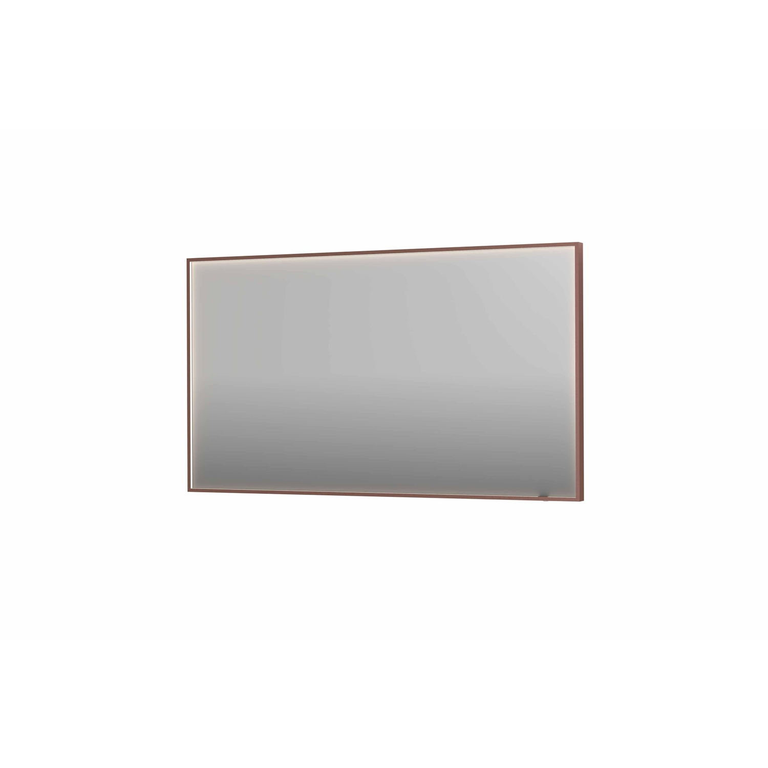Spiegel INK SP19 140x4x80 cm incl. direct LED-Verlichting Rondom en Spiegelverwarming Geborsteld Koper