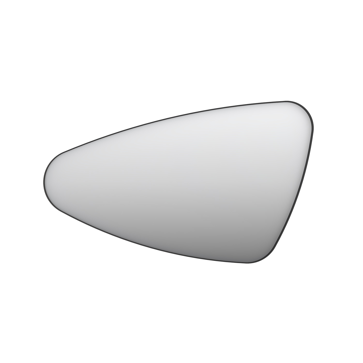 Spiegel INK SP22 Links 120x4x70 cm Mat Zwart