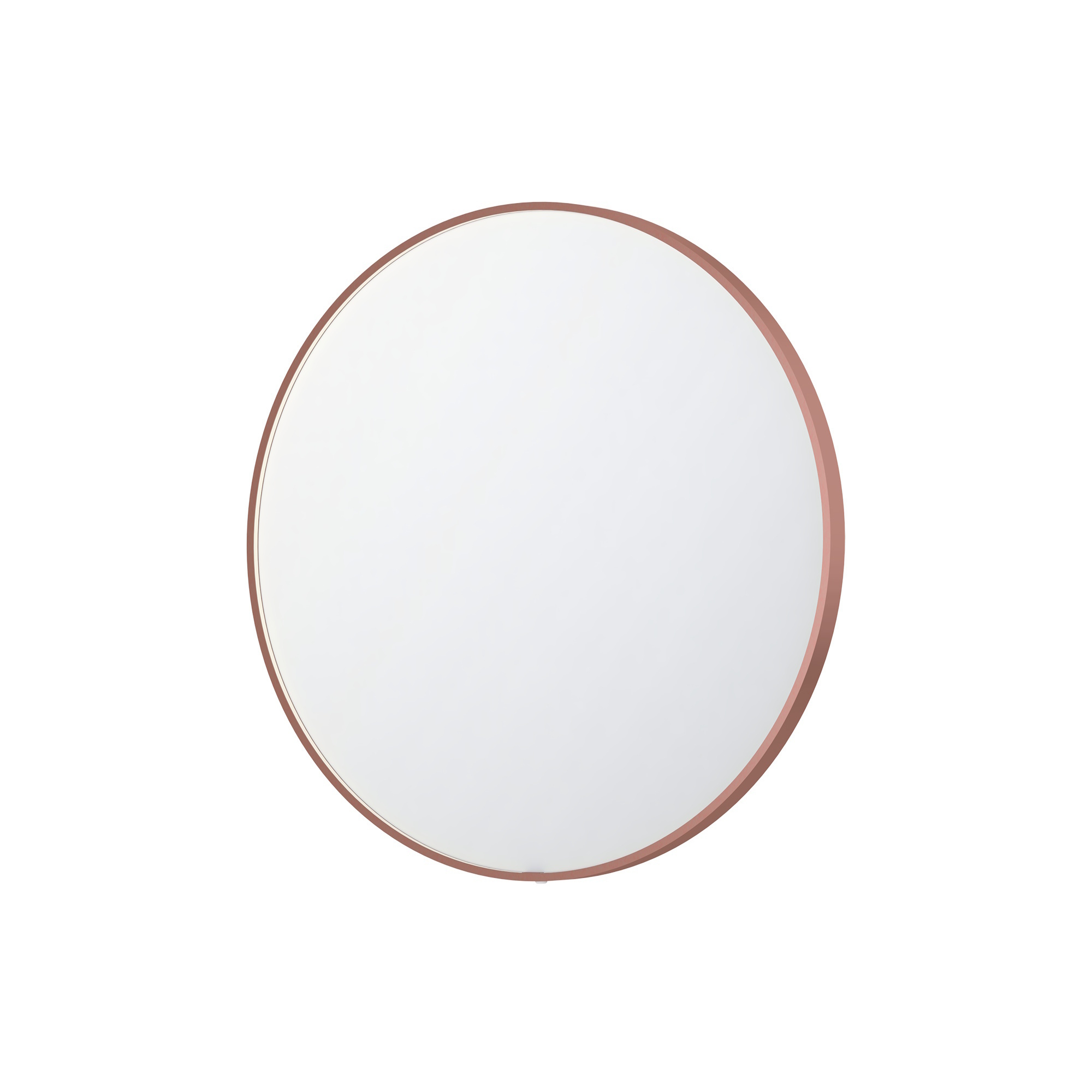 Spiegel INK SP24 60x4x60 cm incl. direct LED-Verlichting Rondom en Spiegelverwarming Geborsteld Koper