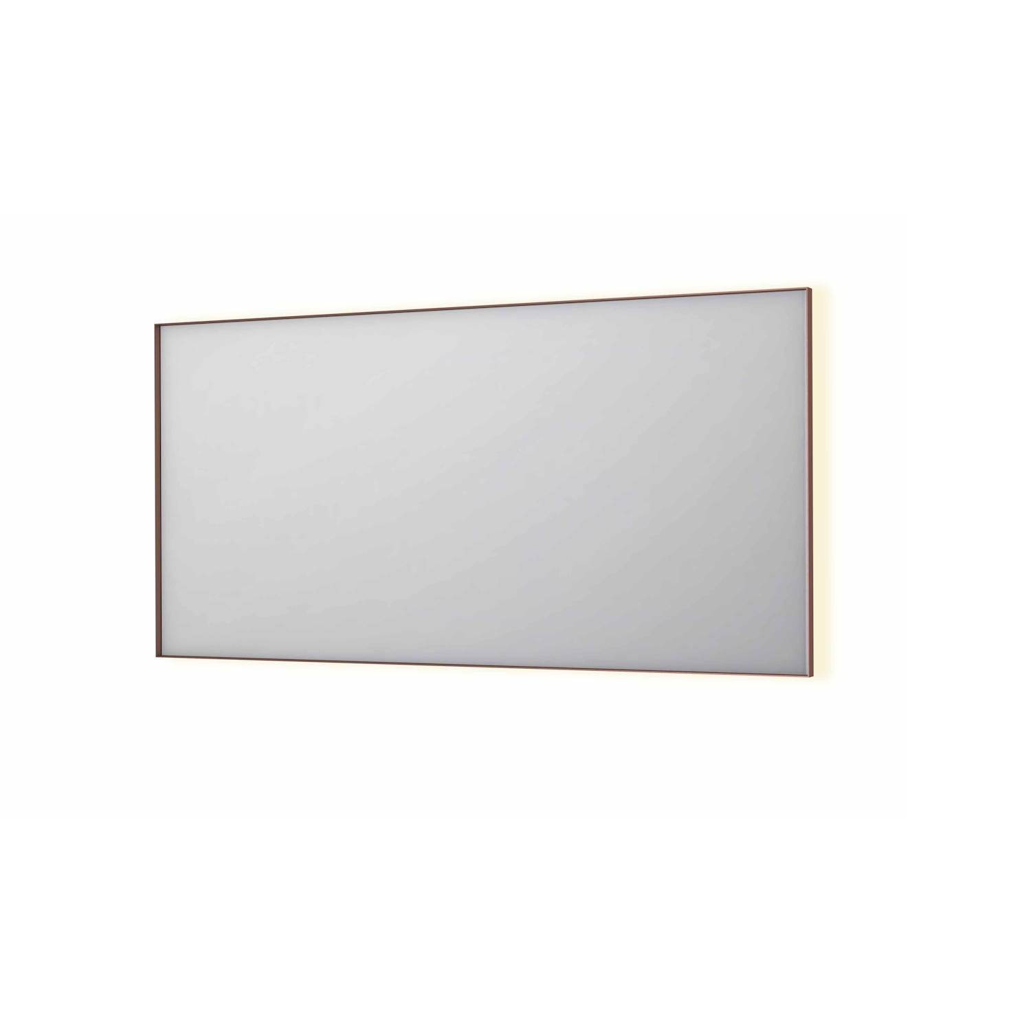 Spiegel INK SP32 160x4x80 cm Incl. Indirect LED-Verlichting Rondom en Spiegelverwarming Geborsteld Koper
