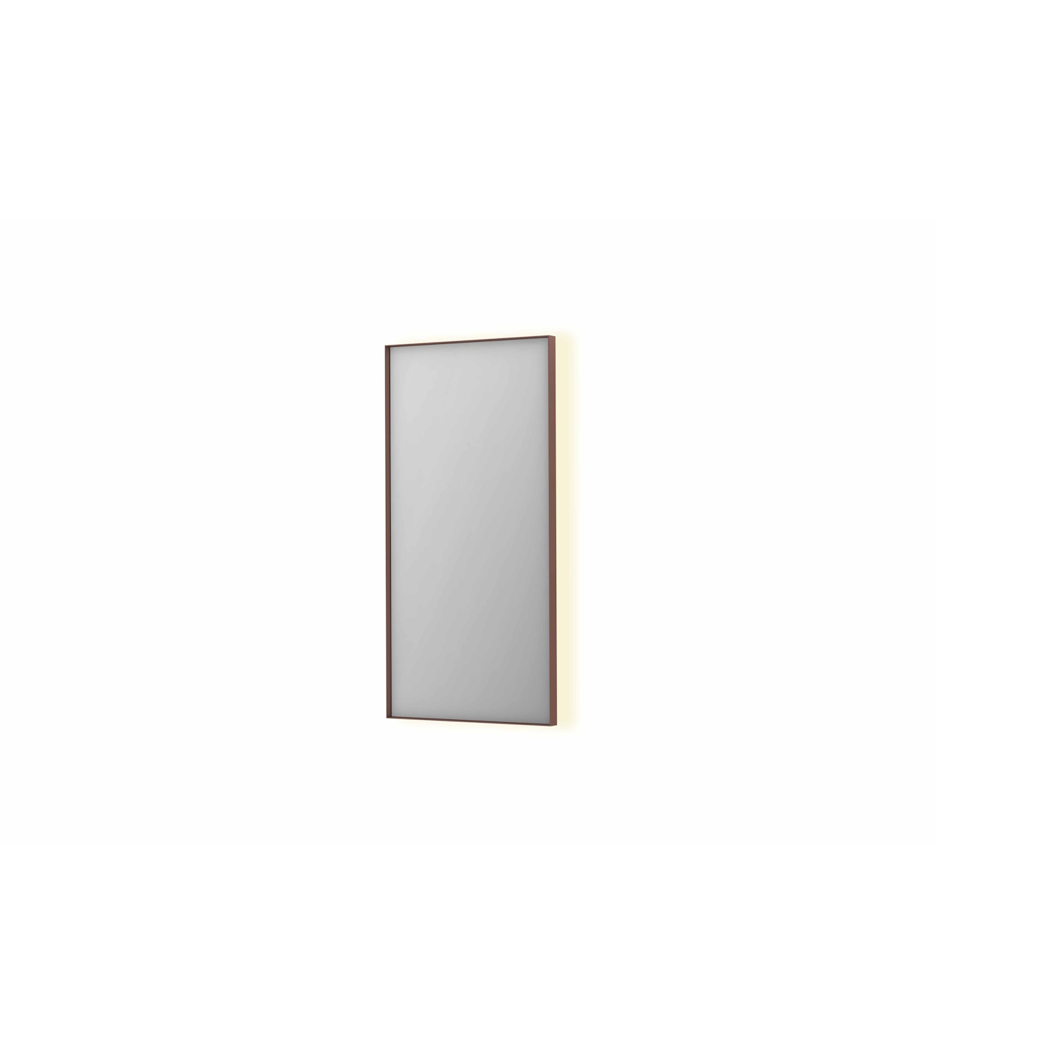 Spiegel INK SP32 50x4x100 cm Incl. Indirect LED-Verlichting Rondom en Spiegelverwarming Geborsteld Koper