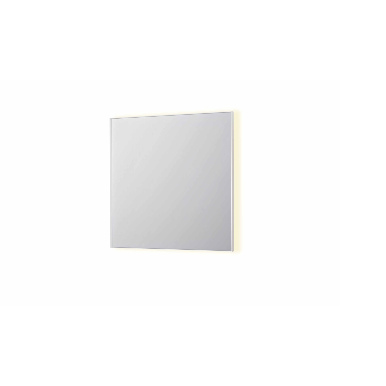 Spiegel INK SP32 80x4x80 cm Incl. Indirect LED-Verlichting Rondom en Spiegelverwarming Mat Wit