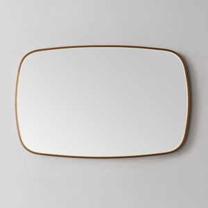 Spiegel Sanilux Celia 100x65 cm Met LED-verlichting Dimbaar Incl. Spiegelverwarming Brons