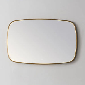 Spiegel Sanilux Celia 120x65 cm Met LED-verlichting Dimbaar Incl. Spiegelverwarming Goud