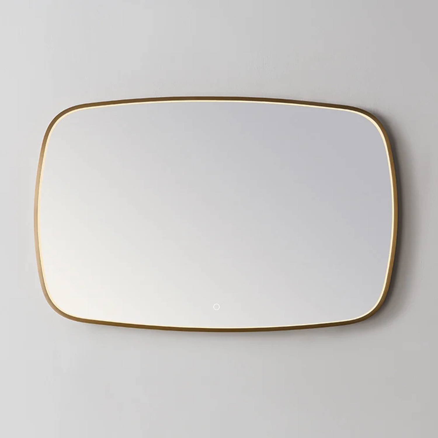 Spiegel Sanilux Celia 120x65 cm Met LED-verlichting Dimbaar Mat Zwart