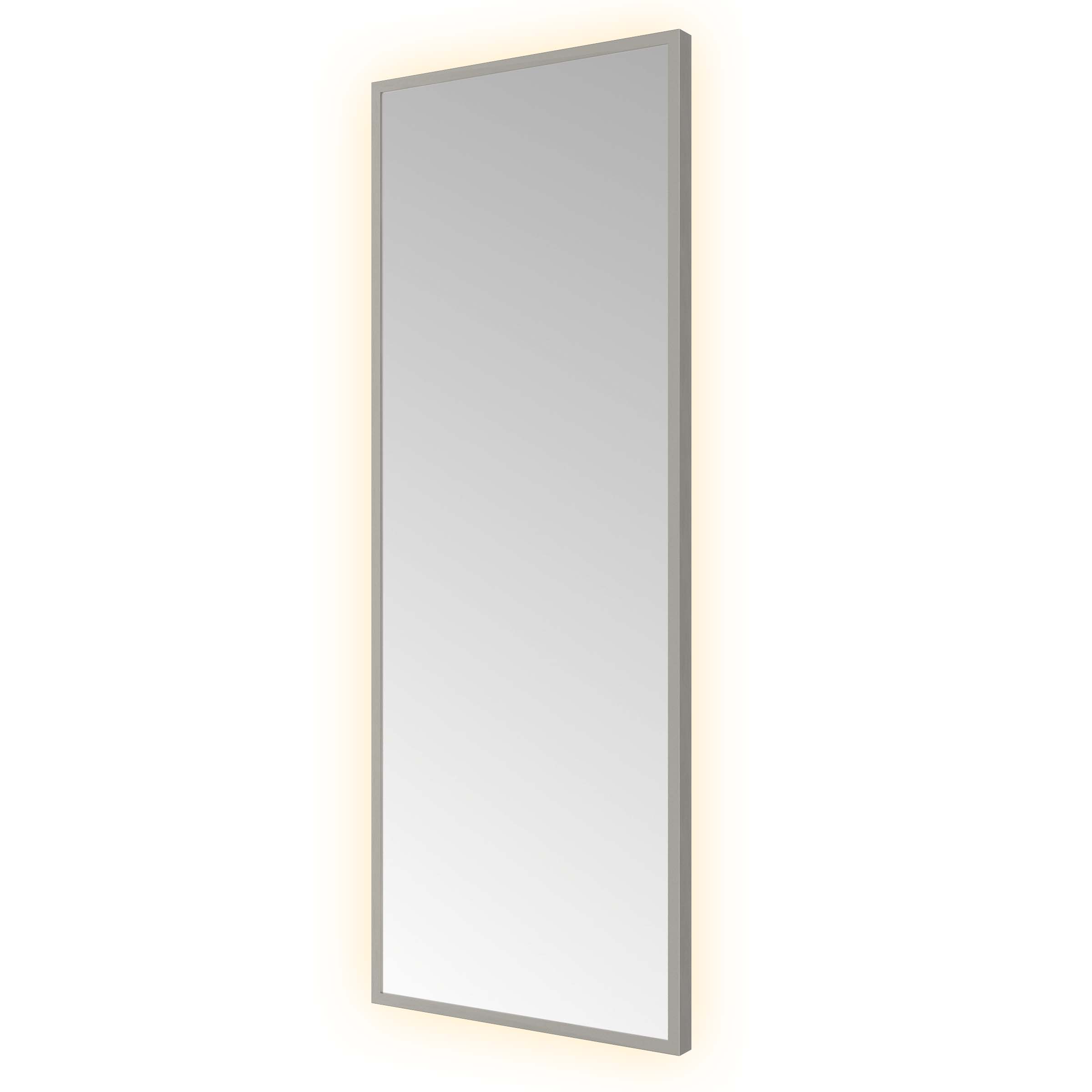 Spiegel Hotbath &MORE 80x30 cm LED-Verlichting Rechthoek Geborsteld Gunmetal