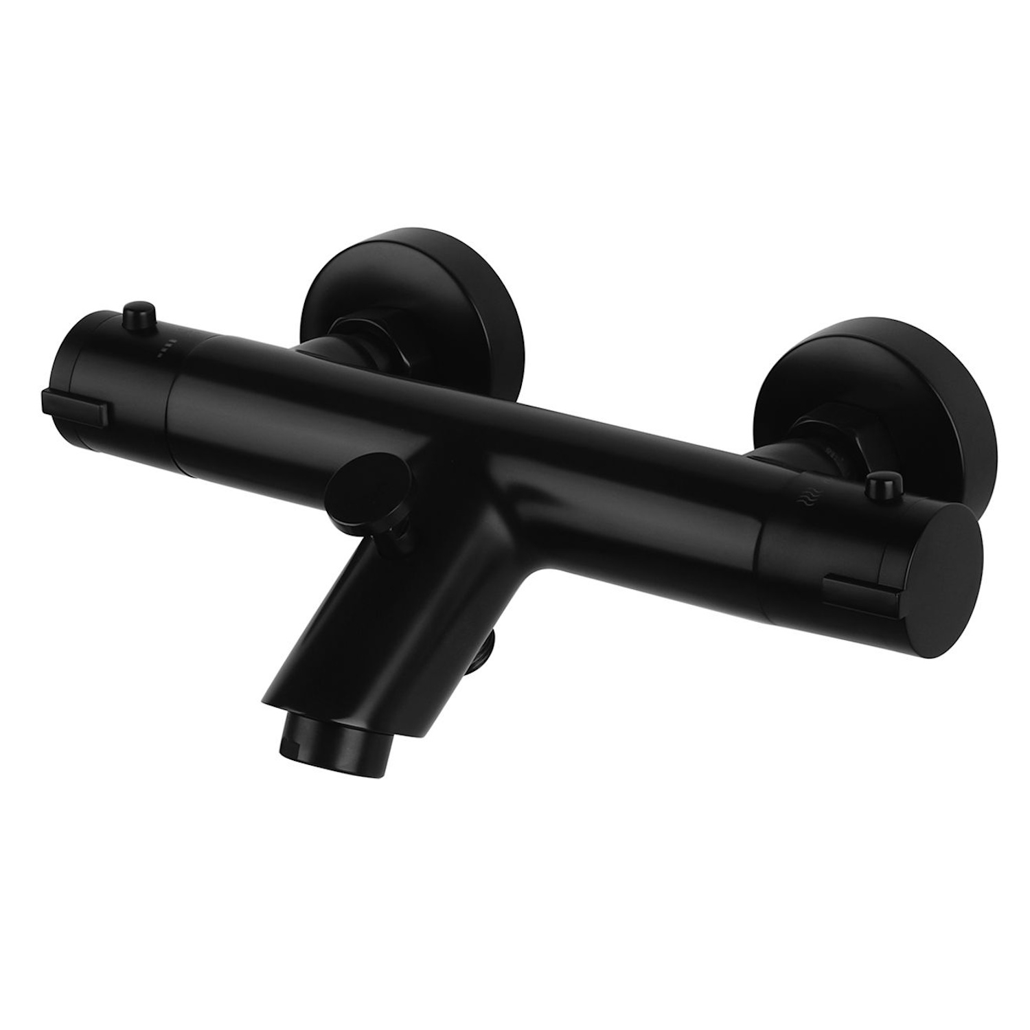 Thermostatische Badkraan BWS Colorato Mat Zwart