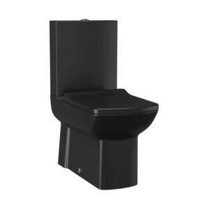 Toiletpot BWS Lara Staand tbv Duoblok AO Mat Zwart