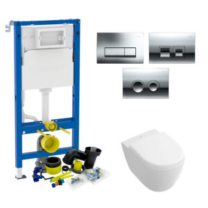 Geberit up100 set21 Subway 2.0 Compact met Delta drukplaten